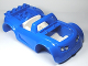Part No: 85353c02pb01  Name: Duplo, Toolo Car Chassis Assembly with Blue Body and White Interior