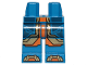 Part No: 970c00pb0788  Name: Hips and Legs with Dark Blue, Gold and Orange Armor Panels Pattern