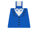 Part No: 973p03  Name: Torso Town Vest with 4 Buttons, White Shirt Collar Pattern (1592 patron)