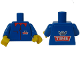Part No: 973pb0497c01  Name: Torso Tine Logo Pattern (Stickers) / Blue Arms / Yellow Hands