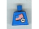 Part No: 973pb0818  Name: Torso Soccer American Flag Sticker Front, Black Number Sticker Back Pattern (specify number in listing)