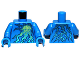 Part No: 973pb1253c01  Name: Torso Ninjago Lightning Energy Pattern (NRG Jay) / Blue Arms / Blue Hands