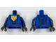 Part No: 973pb2752c01  Name: Torso Nexo Knights Armor with Blue Circuitry, Dark Blue Center Panel, Falcon Symbol on Pentagonal Shield Pattern / Dark Blue Arms / Black Hands