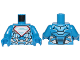 Part No: 973pb3312c01  Name: Torso Armor with Silver Superman 'S' Logo with Red Border Pattern / Blue Arms / Blue Hands