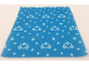 Part No: blankie03pb04  Name: Duplo, Cloth Blanket 8 x 10 cm with White Hearts and Stars Pattern