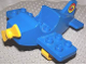 Part No: dplane2  Name: Duplo Airplane Small Wings on Bottom with Yellow Wheels and Yellow Propeller