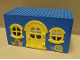 Part No: x661c03pb01  Name: Fabuland House Block with Yellow Door and Windows with Spare Tire and Faucet Pattern (Stickers) - Sets 134-2 / 344-2