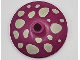 Part No: 43898pb012  Name: Dish 3 x 3 Inverted (Radar) with Yellowish Green Mushroom Spots Pattern