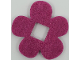 Part No: 66829  Name: Felt Fabric 4 x 4 Flower Thick with Square Hole