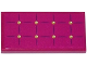 Part No: 87079pb0263  Name: Tile 2 x 4 with Magenta Mattress with 8 Gold Buttons Pattern (Sticker) - Set 41107