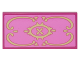 Part No: 87079pb0326  Name: Tile 2 x 4 with Gold Scrollwork Pattern (Sticker) - Set 41067