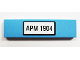 Part No: 2431pb0156  Name: Tile 1 x 4 with 'APM 1904' Pattern (Sticker) - Set 10219