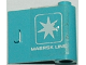 Part No: 3188pb001  Name: Door 1 x 3 x 2 Right with White 'MAERSK LINE' and Maersk Logo Pattern (Sticker) - Set 1552-1