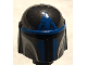 Part No: 87610pb17  Name: Minifigure, Headgear Helmet with Holes, SW Mandalorian with Blue and Light Bluish Gray Pattern