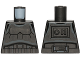 Part No: 973pb1828  Name: Torso SW Armor Stormtrooper, Detailed Armor without Shoulder Belts, Dark Bluish Gray Markings Pattern