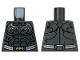 Part No: 973pb6250  Name: Torso Batman Logo, Black Armor Contour Lines, Silver Highlights and Utility Belt with Gold Buckle Pattern