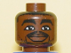 Part No: 3626pb0143  Name: Minifigure, Head NBA Chris Webber Pattern