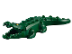 Part No: 18904c02pb01  Name: Alligator / Crocodile with 20 Teeth with Yellow Eyes with White Glints Pattern with Light Bluish Gray Technic, Pin 1/2