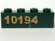 Part No: 3010pb097L  Name: Brick 1 x 4 with Gold '10194' Left Side Pattern (Sticker) - Set 10194