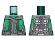 Part No: 973pb4179  Name: Torso Armor with Dark Bluish Gray and Green Panels, Gold Accents, Silver Circles on Back Pattern