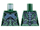 Part No: 973pb4945  Name: Torso Female Armor, Sand Green and Light Bluish Gray Panels Pattern