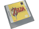 Part No: 10202pb076  Name: Tile 6 x 6 with Bottom Tubes with 'THE LEGEND OF ZELDA LINK'S AWAKENING' Nintendo Game Boy Game Pak Cartridge Pattern (Sticker) - Set 72046