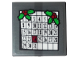 Part No: 11203pb045  Name: Tile, Modified 2 x 2 Inverted with December Calendar and 2 Holly Sprigs Pattern (Sticker) - Set 10263