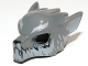 Part No: 11233pb02  Name: Minifigure, Headgear Mask Wolf with Fangs, Light Bluish Gray Fur and Ears Pattern