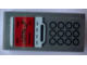 Part No: 11477pb169  Name: Slope, Curved 2 x 1 x 2/3 with Telephone with 12 Black Circles Keypad and Red Screen with 'JAN' Pattern (Sticker) - Set 21336