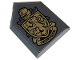 Part No: 22385pb311  Name: Tile, Modified 2 x 3 Pentagonal with HP 'GRYFFINDOR' House Crest and Helmet Pattern (Sticker) - Set 76409