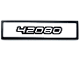 Part No: 2431pb846  Name: Tile 1 x 4 with Black and White '42080' Pattern (Sticker) - Set 42080