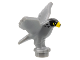 Part No: 2581pb01  Name: Bird, Falcon with Black Head, Yellow Eyes and Beak Pattern