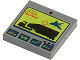 Part No: 3068pb0163  Name: Tile 2 x 2 with Jet Attacking Truck and 'ATTACK WARNING' Screen Pattern