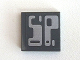 Part No: 3068pb0562  Name: Tile 2 x 2 with Silver 'SP' Pattern (Sticker) - Set 7704