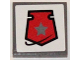 Part No: 3068pb0779  Name: Tile 2 x 2 with Space Police 3 Badge on White Background Pattern (Sticker) - Set 5985