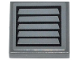 Part No: 3068pb0882  Name: Tile 2 x 2 with Black Vent on Dark Bluish Gray Background Pattern (Sticker) - Set 42023