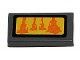 Part No: 3069pb0262  Name: Tile 1 x 2 with Orange SW AT-AT Legs Pattern (Sticker) - Set 75014