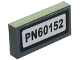 Part No: 3069pb0540  Name: Tile 1 x 2 with 'PN60152' Pattern (Sticker) - Set 60152