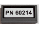 Part No: 3069pb0789  Name: Tile 1 x 2 with 'PN 60214' Pattern (Sticker) - Set 60214