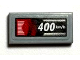 Part No: 3069pb1452  Name: Tile 1 x 2 with Speedometer Screen with White 400 km/h on Black and Red Background Pattern (Sticker) - Set 42170