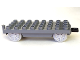 Part No: 31300c03  Name: Duplo, Train Base 4 x 8 with Light Bluish Gray Train Wheels and Black Movable Hook