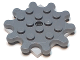 Part No: 35443c01  Name: Turntable 4 x 4 x 2/3, 10 Gear Teeth with Light Bluish Gray Square Base, Free-Spinning (35443 / 61485)