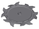Part No: 37495  Name: Technic Circular Saw Blade 9 x 9 with Frictionless Axle Hole and Teeth in Alternating Directions