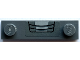 Part No: 41740pb015  Name: Plate, Modified 1 x 4 with 2 Studs with Groove with Light Bluish Gray Armor Plate and Black Air Vent Outline Pattern (Sticker) - Set 76201