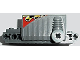 Part No: 47715c01pb01  Name: Pullback Motor 9 x 4 x 2 2/3 with Flame and Checkered Pattern on Both Sides (Stickers) - Set 8648