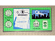 Part No: 48288pb05  Name: Tile 8 x 16 with Bottom Tubes on Edges with Batman Gotham City Map Display Pattern (Sticker) - Set 7783