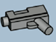 Part No: 55707e  Name: Minifigure, Weapon Gun, Pistol Automatic Short Barrel