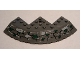 Part No: 58846pb01  Name: Brick, Round Corner 10 x 10 with Slope 33 Edge, Axle Hole, Facet Cutout with Bricks and Grass Pattern (Stickers) - Set 7623