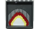 Part No: 59349pb204  Name: Panel 1 x 6 x 5 with Fireplace with Red, Bright Light Yellow and White Flames Pattern (Sticker) - Set 70922