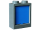 Part No: 60592c09  Name: Window 1 x 2 x 2 Flat Front with Blue Glass (60592 / 60601)